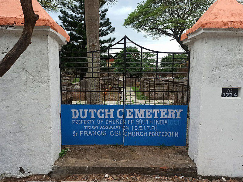 Toegang Dutch Cemetery in 2021 (foto Reverend Shinu John Chacko)